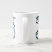 Bouchon Diamant Bleu "J" Monogramme Spécialité Mug (Dos)