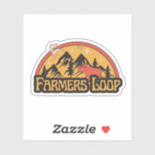 Boucle agricole, Autocollant de l'Alaska (Feuille)