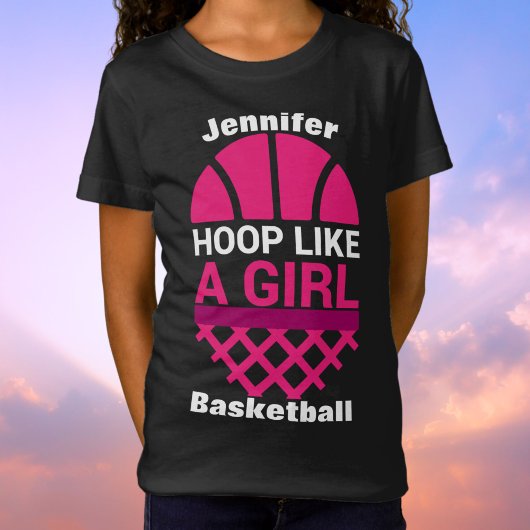 Boucle De Basket Filles Comme Une T-Shirt Fille