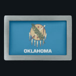 Boucle de ceinture avec le drapeau de l'état de<br><div class="desc">Boucle de ceinture élégante avec le drapeau de l'Oklahoma. Les Etats-Unis d'Amérique. Ce produit son personnalisable.</div>