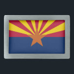Boucle de ceinture avec le drapeau de l'état de<br><div class="desc">Boucle de ceinture élégante avec le drapeau de l'Arizona. Les Etats-Unis d'Amérique. Ce produit son personnalisable.</div>