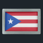 Boucle de ceinture de drapeau de Porto Rico<br><div class="desc">Boucle de ceinture de drapeau de Porto Rico</div>