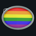 Boucle de ceinture de gay pride<br><div class="desc">Montrez à votre fierté partout où vous allez avec cette boucle brillante.</div>