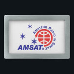 Boucle de ceinture de logo d'AMSAT<br><div class="desc">Une boucle de ceinture comportant le logo d'AMSAT.</div>