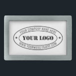 Boucle de ceinture de texte personnalisé<br><div class="desc">Couleurs et polices personnalisées - Concevez votre propre boucle de ceinture personnalisée avec votre entreprise Nom du logo Site Web ou texte personnalisé Boucles de ceinture personnalisées commerciales ou modernes / Cadeau - Ajouter votre logo - Image - Photo ou QR Code / Nom - Société / Site Web ou...</div>