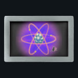 Boucle De Ceinture D'Oblong Totalement Atomique<br><div class="desc">Un design totalement atomique pour l'ensemble scientifique. Que vous assistiez à votre cours de maîtrise en physique nucléaire ou que vous soyez accroché à votre pose dans le club souterrain, vous ne serez pas un clochard d’atome lorsque vous porterez cette boucle de ceinture radiante. La proximité de ce symbole puissant...</div>