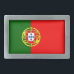 Boucle de ceinture du drapeau portugais | Portugal<br><div class="desc">Boucle de ceinture du drapeau portugais | fierté du Portugal. Accessoire de mode tendance pour hommes femmes et ado garçon / fille.</div>