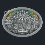 Boucle de ceinture du Festival de musique<br><div class="desc">Ce graphisme personnalisé garde la vie du festival de musique !</div>