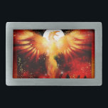 Boucle de ceinture en hausse de Phoenix<br><div class="desc">Une boucle de ceinture comportant Phoenix se levant des cendres.</div>