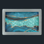 Boucle de ceinture en marbre de Parties scintillan<br><div class="desc">Ceinture Boucle avec Agate Turquoise Blue Gold Parties scintillant Marbre Aqua Turquoise Geode Cadeau Personnalisable - ou Ajouter Votre Nom / Texte - Faites Votre Cadeau Boucles de Ceinture Spécial ! Redimensionnez et déplacez ou retirez / ajoutez du texte / des éléments avec l'outil Personnalisation ! Conception par MIGNED !...</div>
