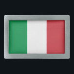 Boucle de ceinture italienne de drapeau<br><div class="desc">Soyez fier de qui vous êtes ! Soyez fier de d'où vous venez !</div>