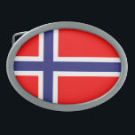 Boucle de ceinture norvégienne<br><div class="desc">Drapeau de Norway</div>
