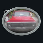 Boucle De Ceinture Ovale 1972 Chevy C10 Belt Buckle<br><div class="desc">Rouge 1972 Chevy C10 Belt Buckle vue avant.</div>