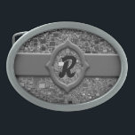 Boucle De Ceinture Ovale Arrière - plan de boîte de chrome de Faux mini<br><div class="desc">Cette boucle de ceinture ovale folâtre illustration de boîte de chrome de faux une mini avec la bannière et le cadre pour votre initiale. Complétez le gisement de modèle de votre information, enlevez tous les texte et bannière des textes ou cliquez sur la personnaliser il ! pour choisir un style...</div>
