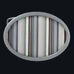 Boucle De Ceinture Ovale Bandes blanches gris mignonnes<br><div class="desc">Bandes blanches gris mignonnes</div>