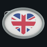 Boucle De Ceinture Ovale bcnt Heartflag Union Jack<br><div class="desc">Union Jack Heartflag Belt Buckle Design © Trinkets and Things 2017 - AHP Design. Tous droits réservés. 030417</div>