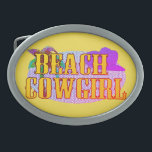 Boucle De Ceinture Ovale Beach Cowgirl<br><div class="desc">Beach Cowgirl</div>
