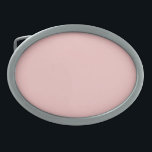 Boucle De Ceinture Ovale Bébé rose (couleur solide)<br><div class="desc">Bébé rose (couleur solide)</div>