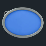 Boucle De Ceinture Ovale Bleu (Crayola) (couleur solide)<br><div class="desc">Bleu (Crayola) (couleur solide)</div>