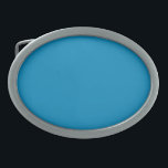 Boucle De Ceinture Ovale Bleu (NCS) (couleur solide)<br><div class="desc">Bleu (NCS) (couleur solide)</div>