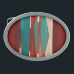 Boucle De Ceinture Ovale Bois et turquoise<br><div class="desc">Bois et turquoise</div>