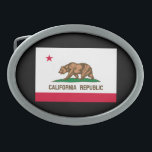 Boucle De Ceinture Ovale California State Flag Design<br><div class="desc">Voici un California State Flag Design présenté sur une variété de produits populaires. Une excellente idée cadeau pour toutes les occasions et tous les visiteurs pour une visite. Voici une sélection de modèles personnalisés California Republic disponibles sur des vêtements décontractés brodés et des idées cadeaux pour tout le monde. Utilisez...</div>