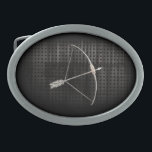 Boucle De Ceinture Ovale Cool Archery<br><div class="desc">Cool grunge métal industriel look arc-arc flèche de chasse conception. Idéal pour les cadeaux ! Disponible sur les tee - shirts, les boîtiers de smartphones, les mousepads, les porte - clés, les affiches, les cartes, les couvertures électroniques, les manches d'ordinateur portable / carnet, les casquettes, les tasses, et plus encore!...</div>