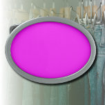 Boucle De Ceinture Ovale Couleur solide Fuchsia | Classic Elegant<br><div class="desc">Couleur solide Fuchsia | Classique | Élégant | tendance | Style | Cadeau</div>