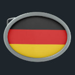 Boucle De Ceinture Ovale Drapeau allemand<br><div class="desc">Un cadeau idéal pour tous ceux qui sont patriotes de leur pays !</div>