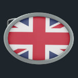 Boucle De Ceinture Ovale Drapeau du Royaume-Uni<br><div class="desc">Le drapeau national du Royaume-Uni est l'Union Jack, également connu sous le nom de drapeau de l'Union. Le drapeau se compose de la croix rouge de Saint George (patron de l'Angleterre), bordée de blanc, superposée à la croix de Saint Patrick (patron de l'Irlande), qui sont superposées au Saltire de Saint...</div>