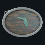 Boucle De Ceinture Ovale Forme Turquoise rustique de Floride<br><div class="desc">Forme Turquoise rustique de Floride</div>