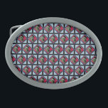 Boucle De Ceinture Ovale Frida Kahlo Retro Pink Denim<br><div class="desc">Retro Collage multimédia mixte avec Frida Kahlo,  imprimé floral,  et denim bleu. Un joli cadeau rétro pour les amateurs d'art rétro,  les hippies et les enfants de fleurs. Cadeau adorable pour les fans de Frida Kahlo,  amateurs d'art,  adeptes de son travail.</div>