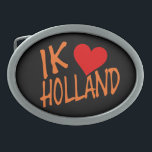 Boucle De Ceinture Ovale Ik Heart Holland ou sur bk bbt<br><div class="desc">Ik Heart Holland ou sur boucle à ceinture noire Design © Trinkets and Things 2022 - AHP Design. Tous droits réservés.</div>