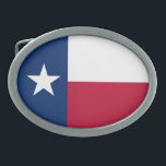 Boucle De Ceinture Ovale Indicateur d'état du Texas<br><div class="desc">Drapeau de l'état du Texas patriotique.</div>