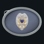 Boucle De Ceinture Ovale Insigne de ligne bleue mince<br><div class="desc">Cette conception vise à honorer les hommes et les femmes courageux qui protègent nos collectivités. Ce symbole policier,  shérif et policier est un bel hommage graphique à ceux qui servent et à ceux qui ont fait le sacrifice ultime.</div>