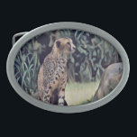 Boucle De Ceinture Ovale Jaguar Dans La Peinture À Huile Forestière, Boucle<br><div class="desc">Photo dans la forêt dans une peinture à l'huile design un Jaguar veille</div>