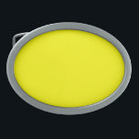 Boucle De Ceinture Ovale jaune brillant<br><div class="desc">Jaune clair (couleur solide)</div>