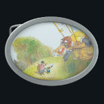 Boucle De Ceinture Ovale Les aventures de Ted, d'Ed et de Caroll<br><div class="desc">Artiste : Valeri Gorbachev | Ed et Ted observent Caroll décollent dans un ballon à air chaud au-dessus de la forêt</div>