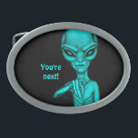 Boucle De Ceinture Ovale Mauvais Alien, Tu es le prochain !<br><div class="desc">Alien gris,  Mauvais Alien,  Vous êtes le prochain ! en noir et vert,  Imaginaire Art au crayon Dessin par Krisi ArtKSZP >> Plus de produits dans Boutique Catégorie >>>> Alien >>>> Mauvais Alien en noir et vert</div>