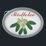 Boucle De Ceinture Ovale Mistletoe<br><div class="desc">Ho ho ! Une belle vague d'invitations métisses un saint joyeux baiser de Noël ! Un séjour à ne pas manquer !</div>