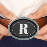 Boucle De Ceinture Ovale Moderne simple Monogramme Groomsmen Mariage cadeau<br><div class="desc">Envoyez vos groomsmen dans l'allée en style avec cette boucle de ceinture monogramme moderne! Faites un cadeau parfait pour les groomsmen, cette boucle de ceinture ajoutera un détail spécial à votre grand jour. ・ Consultez notre boutique pour la coordination des articles ・ Vous cherchez quelque chose d'un peu différent? Envoyez-nous...</div>