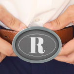 Boucle De Ceinture Ovale Moderne simple Monogramme Groomsmen Mariage cadeau<br><div class="desc">Envoyez vos groomsmen dans l'allée en style avec cette boucle de ceinture monogramme moderne! Faites un cadeau parfait pour les groomsmen, cette boucle de ceinture ajoutera un détail spécial à votre grand jour. ・ Consultez notre boutique pour la coordination des articles ・ Vous cherchez quelque chose d'un peu différent? Envoyez-nous...</div>