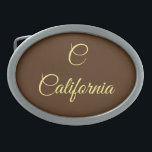Boucle De Ceinture Ovale Monogramme de Californie<br><div class="desc">Wallet conçu par California Dream Monogram</div>