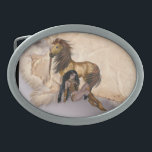 Boucle De Ceinture Ovale Natif Américain Princesse Stallion Design Belt Buc<br><div class="desc">Native American Princess et Wild Stallion devant une peau de mouton,  - sud-ouest et Amérindiens designs pour vos boucles de ceinture</div>