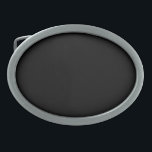 Boucle De Ceinture Ovale Noir (couleur solide)<br><div class="desc">Noir (couleur solide)</div>