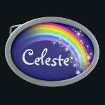 Boucle De Ceinture Ovale Nom 7 lettres arc-en-ciel ceinture ovale de la mar<br><div class="desc">Boucle de ceinture arc-en-ciel nommée,  actuellement lit,  Celeste ou personnalise avec le nom plus long de votre choix (jusqu'à 7 lettres seulement). Design inspiré des nombreux beaux arcs-en-ciel ici à Victoria,  Australie. Objet conçu exclusivement par Sarah Trett.</div>