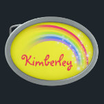 Boucle De Ceinture Ovale Nom 9 lettres arc-en-ciel jaune ceinture ovale bou<br><div class="desc">Bonnet arc-en-ciel,  actuellement lit,  Kimberley ou personnalisez avec le nom plus long de votre choix (jusqu'à 9 lettres seulement). Design inspiré des nombreux beaux arcs-en-ciel ici à Victoria,  Australie. Objet conçu exclusivement par Sarah Trett.</div>