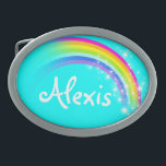 Boucle De Ceinture Ovale Nommez l'aqua d'arc-en-ciel de 6 lettres boucle de<br><div class="desc">La boucle de ceinture nommée d'arc-en-ciel,  actuellement indique,  Alexis ou personnalise avec le nom de votre choix (jusqu'à 6 lettres seulement). Conception inspirée des nombreux beaux arcs-en-ciel ici dans Victoria,  Australie. Article conçu exclusivement par Sarah Trett.</div>