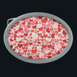 Boucle De Ceinture Ovale Patterns de Valentine<br><div class="desc">Patterns de Valentine</div>