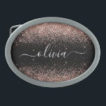 Boucle De Ceinture Ovale Rose Gold Blush Pink Parties scintillant Script Mo<br><div class="desc">Black and Rose Gold - Blush Pink Sparkle Parties scintillant Script Monogramme Nom Belt Buckle. Cela rend la graduation parfaite, doux 16 16ème, 18ème, 21ème, 30ème, 40ème, 50ème, 60ème, 70ème, 80ème, 90ème, 100ème anniversaire, mariage, douche nuptiale, anniversaire, baby shower ou cadeau de fête de bachelorette pour quelqu'un qui aime les...</div>